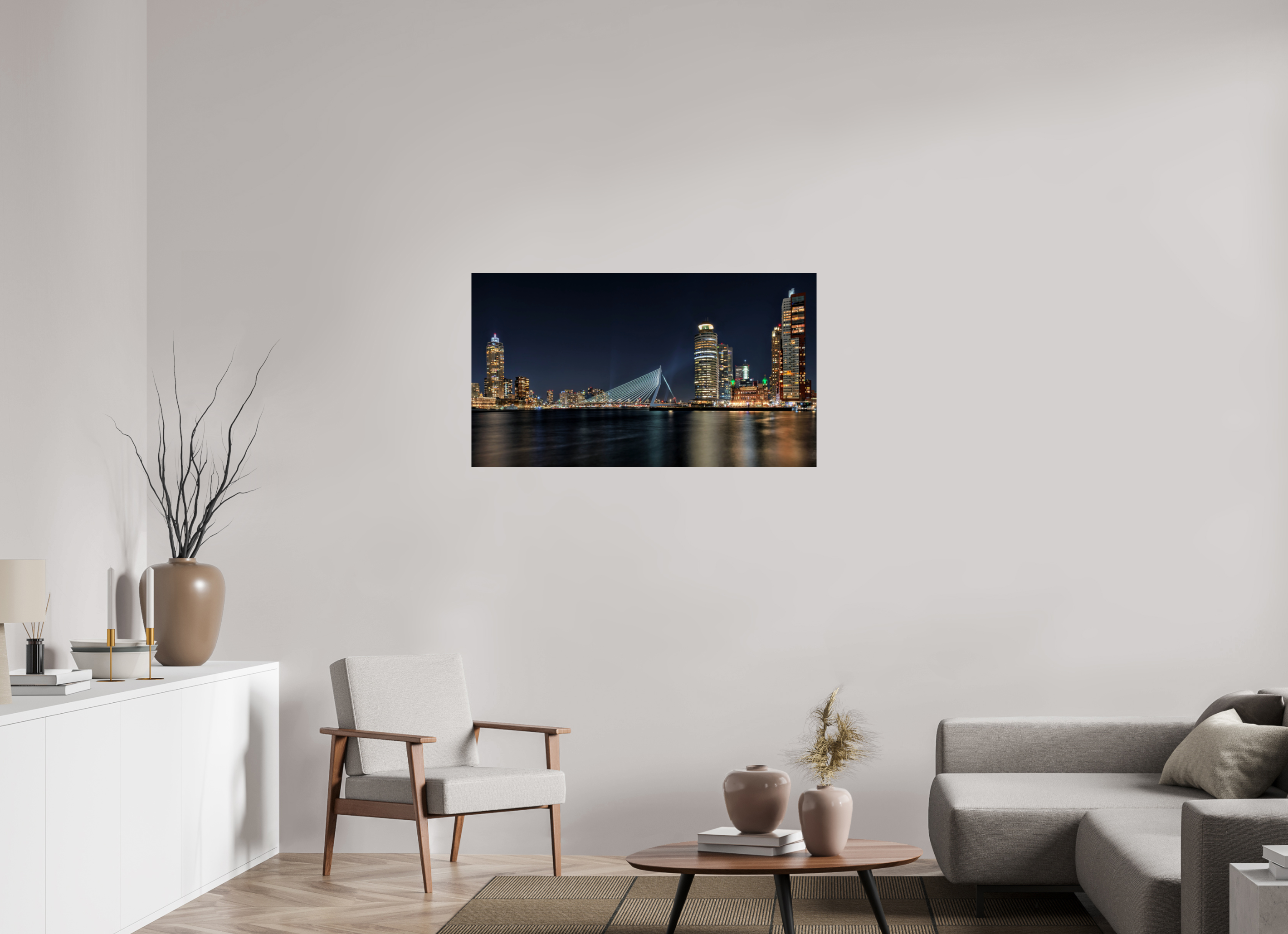 112 x 63 cm, FineArt Pearl "Rotterdam" auf strukturiertem Hahnemühle Fine Art-Papier (Nur als Print / Druck)