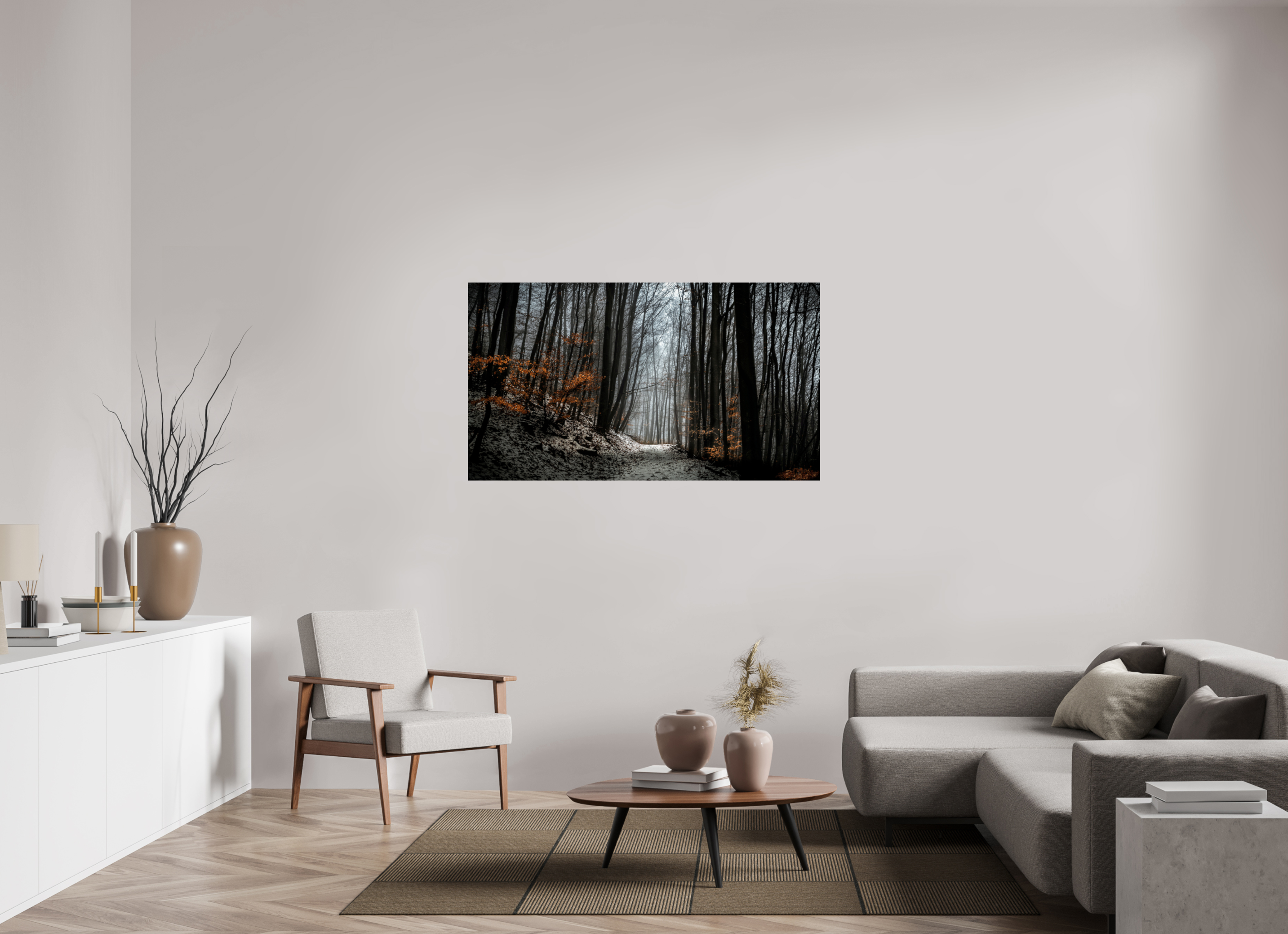 144 x 81 cm, FineArt Pearl "Winter" auf strukturiertem Hahnemühle Fine Art-Papier (Nur als Print / Druck)