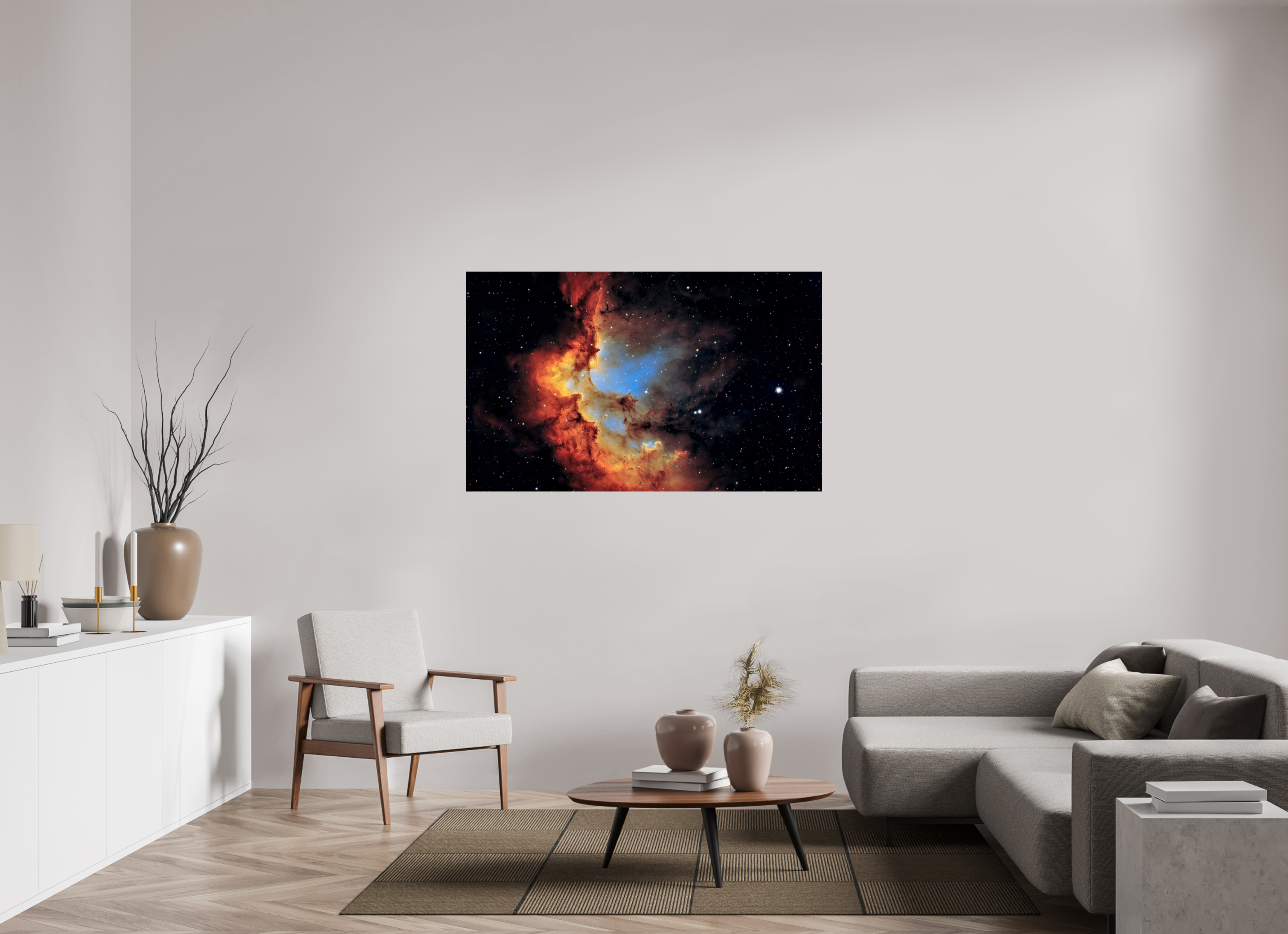 145,6 x 90 cm, FineArt Pearl Der Zauberer-Nebel auf strukturiertem Hahnemühle Fine Art-Papier (Nur als Print / Druck)