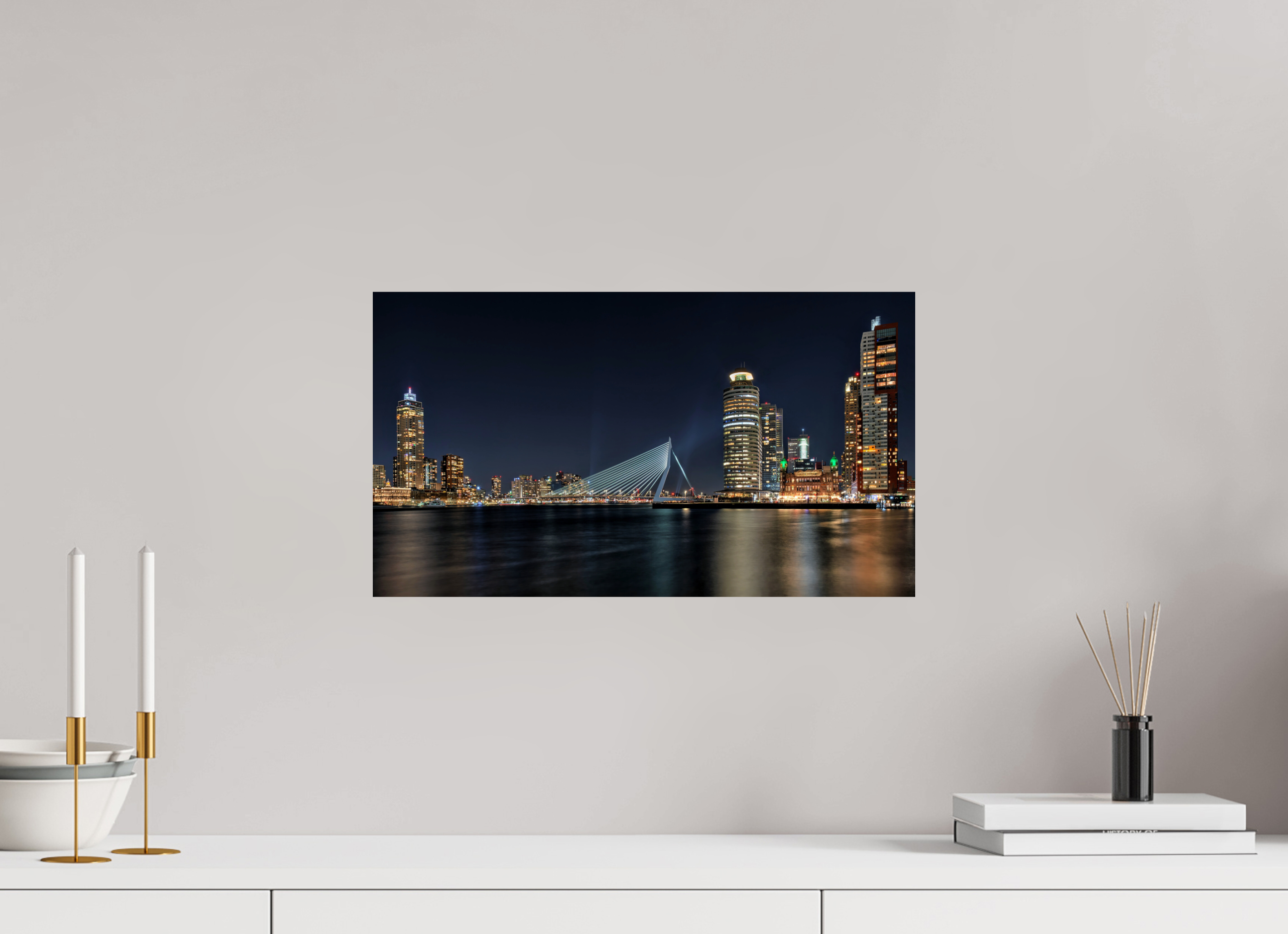 48 x 27 cm, FineArt Pearl "Rotterdam" auf strukturiertem Hahnemühle Fine Art-Papier (Nur als Print / Druck)