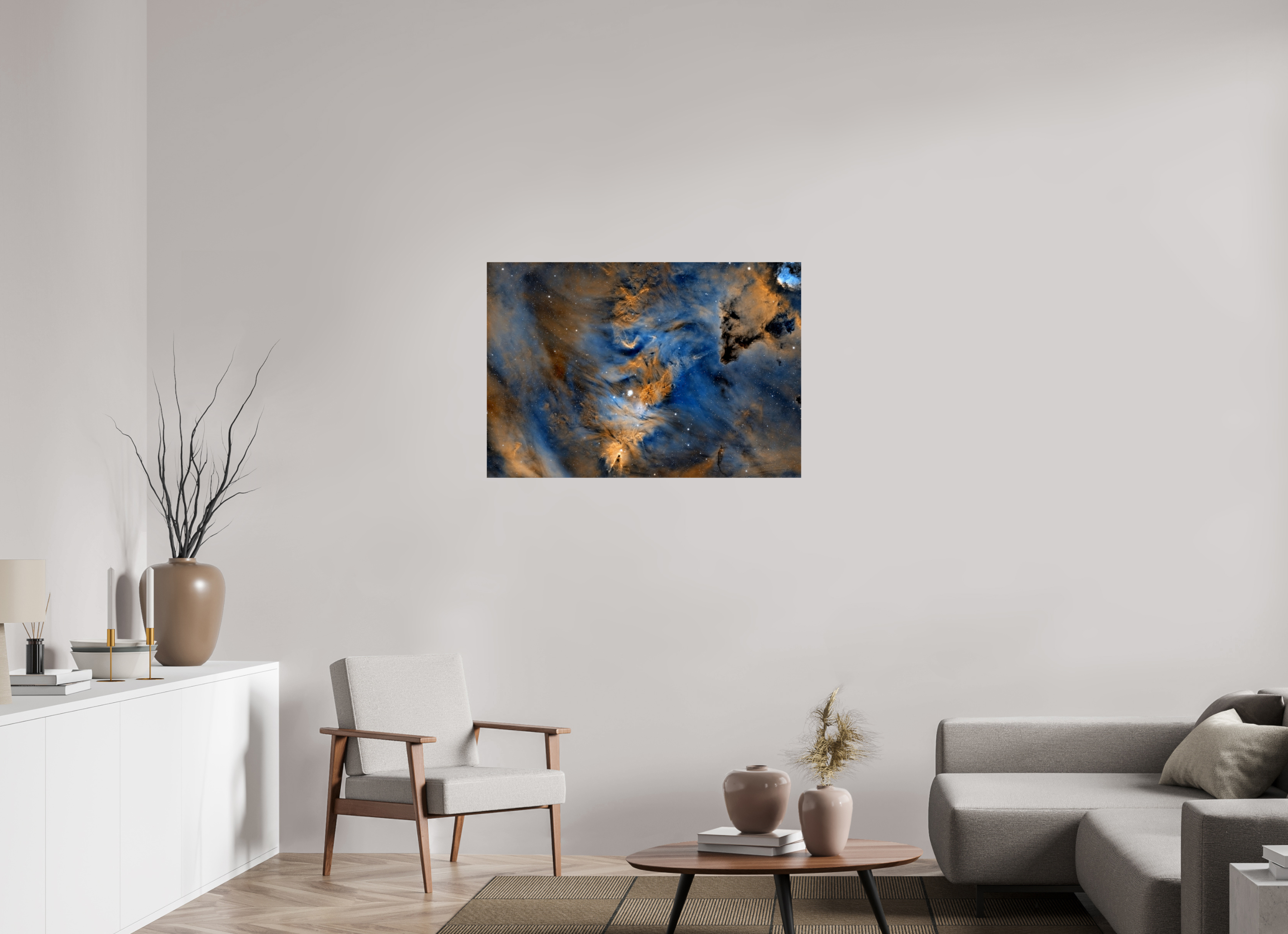 102 x 70 cm, FineArt Perl "Cone Nebula (NGC-2264)"auf strukturiertem Hahnemühle Fine Art-Papier (Nur als Print / Druck)