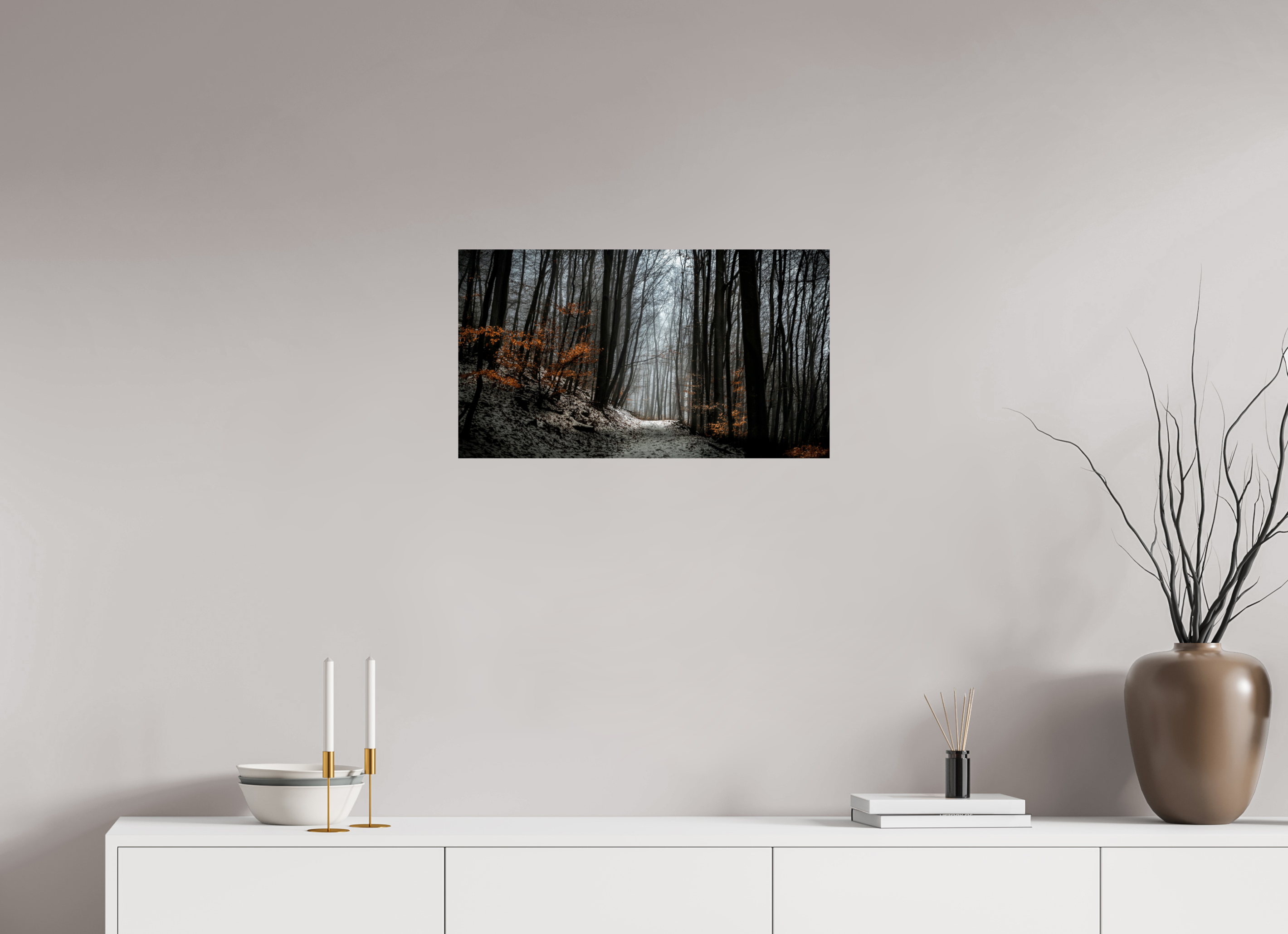 64 x 36 cm, FineArt Perl "Winter" auf strukturiertem Hahnemühle Fine Art-Papier (Nur als Print / Druck