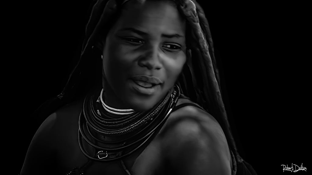 Main image „Himba-Frau“ auf strukturiertem Hahnemühle Fine Art-Papier (Nur als Print / Druck)