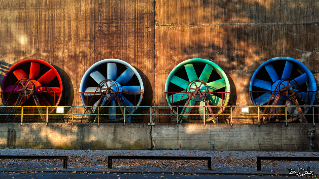 "Turbinen" auf strukturiertem Hahnemühle Fine Art-Papier (Nur als Print / Druck)