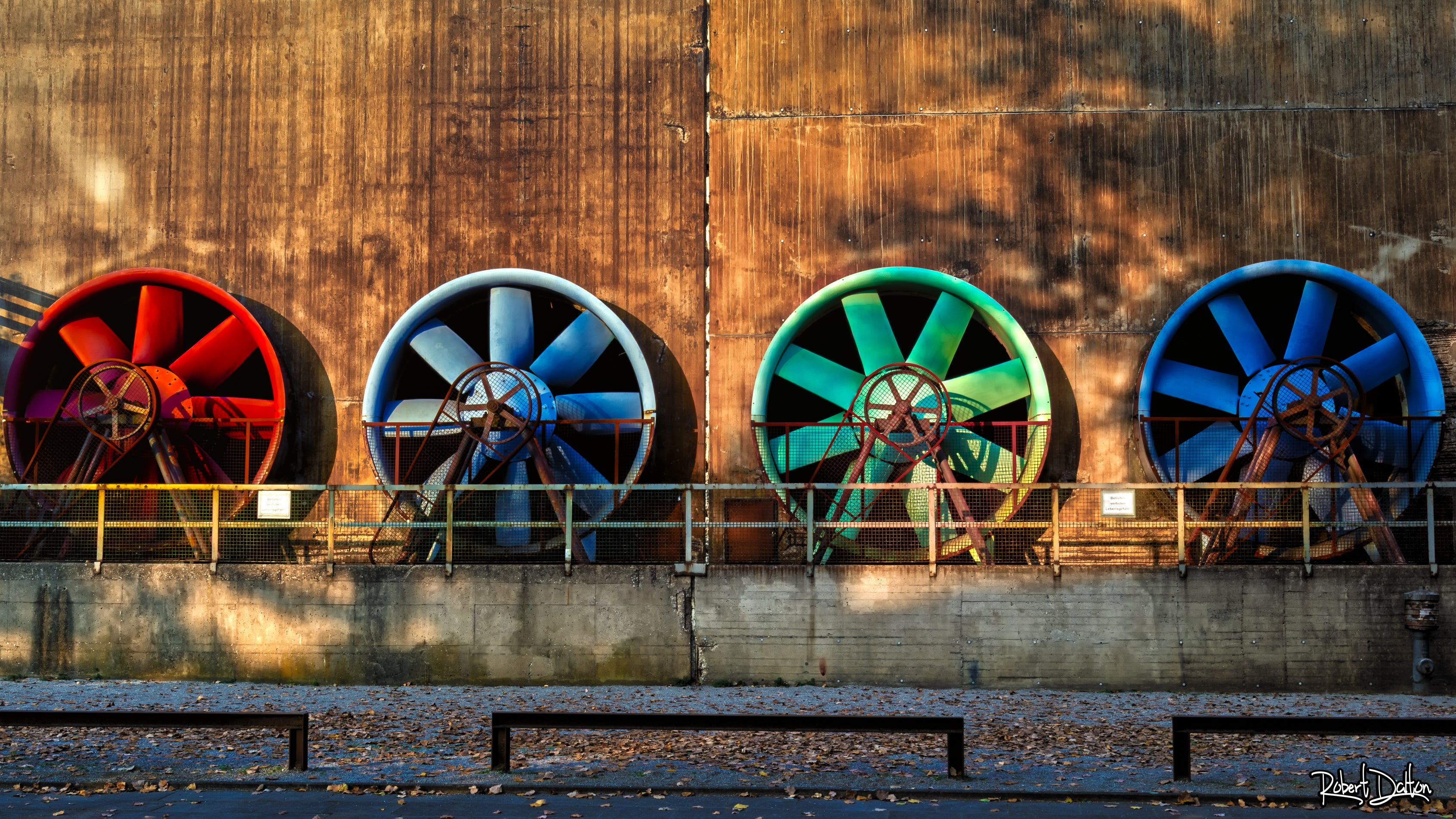 "Turbinen" auf strukturiertem Hahnemühle Fine Art-Papier (Nur als Print / Druck)