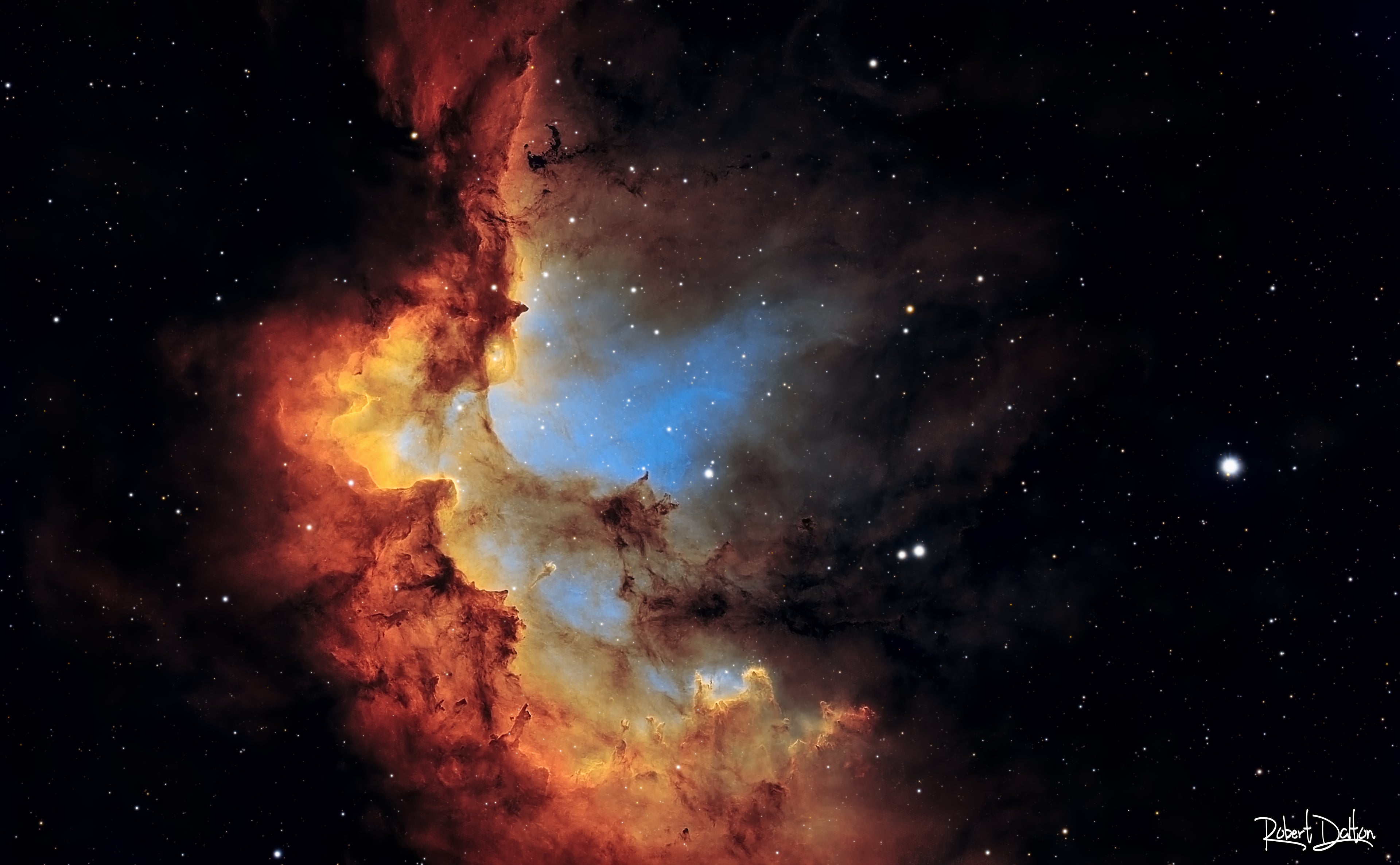 Main image Der Zauberer-Nebel auf strukturiertem Hahnemühle Fine Art-Papier (Nur als Print / Druck)