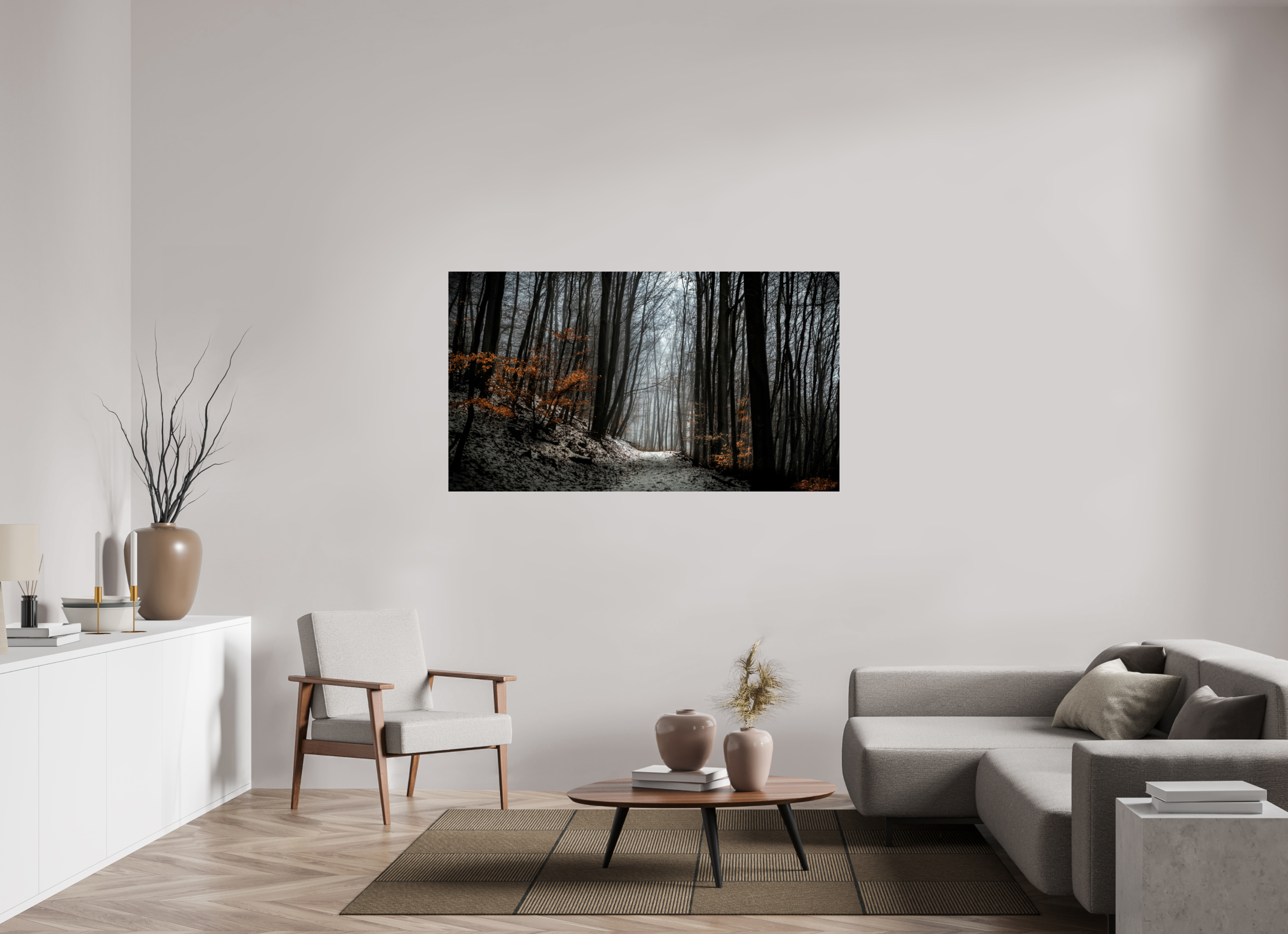 160 x 90 cm, FineArt Pearl "Winter" auf strukturiertem Hahnemühle Fine Art-Papier (Nur als Print / Druck)