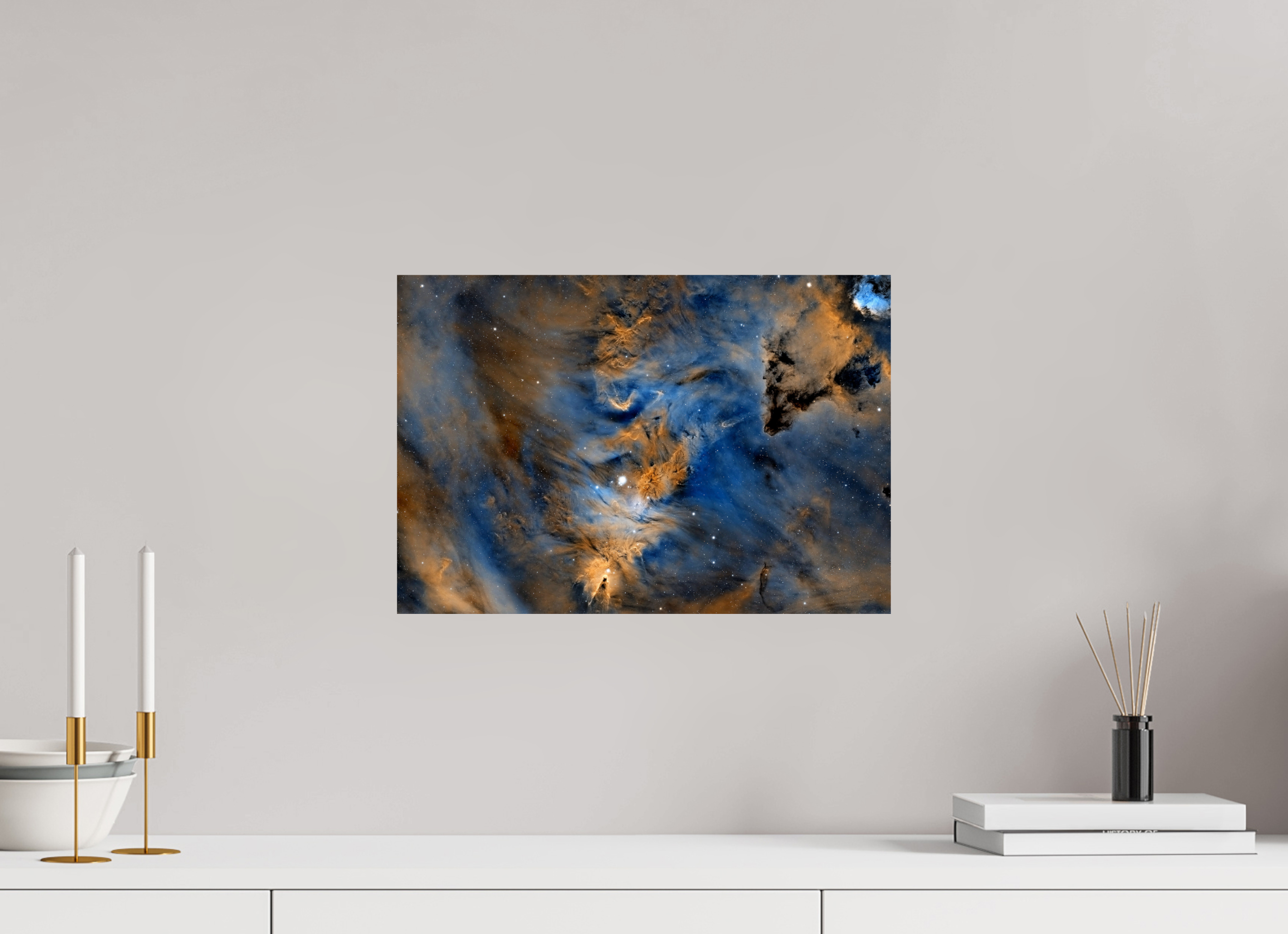 43,7 x 30 cm, FineArt Perl "Cone Nebula (NGC-2264)"auf strukturiertem Hahnemühle Fine Art-Papier (Nur als Print / Druck)