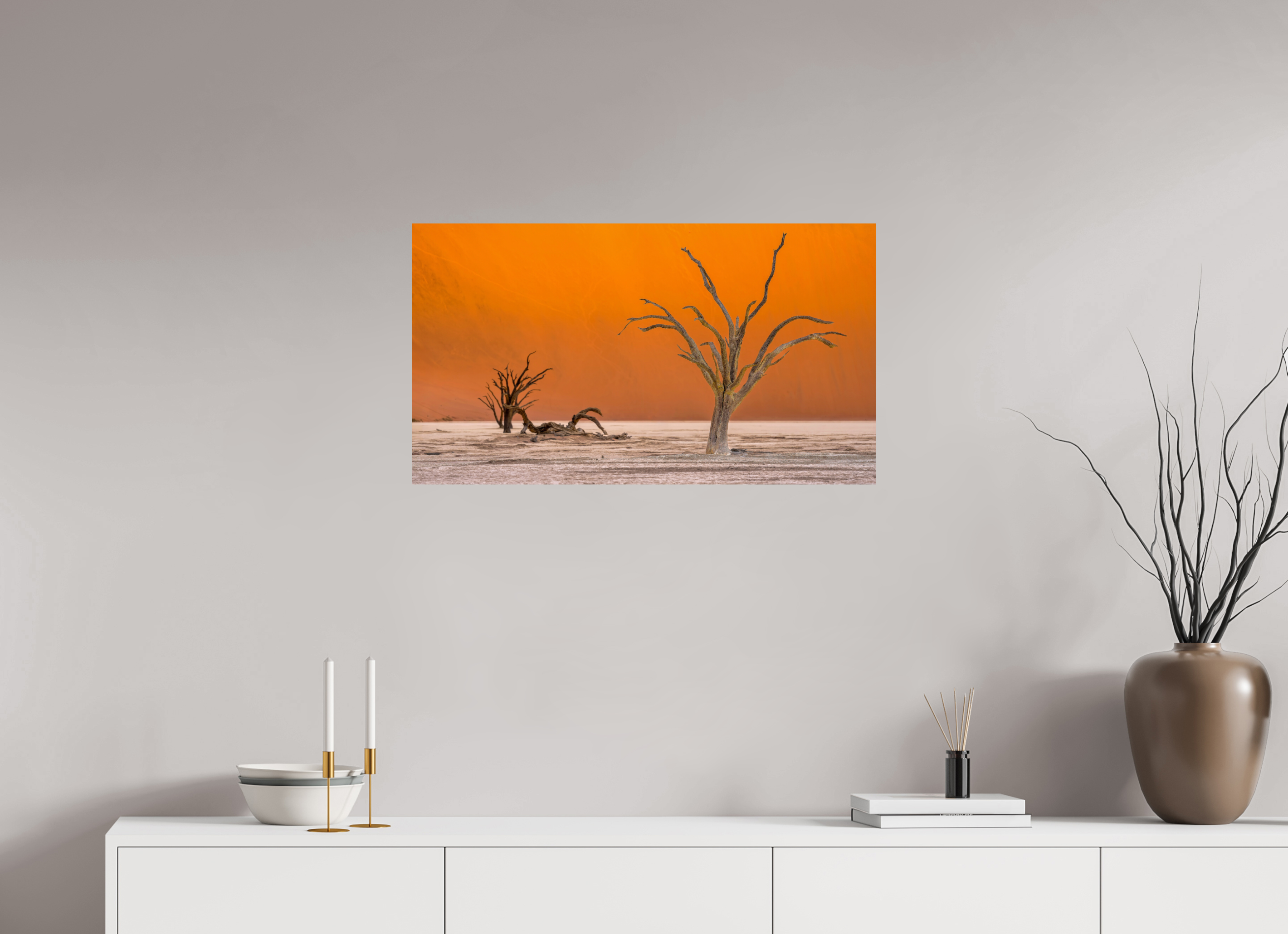 80 x 45 cm, FineArt Pearl "Deadvlei" auf strukturiertem Hahnemühle Fine Art-Papier (Nur als Print / Druck)